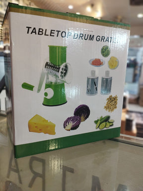 Tabletop Drum Grater Manual Vegetable Cutter